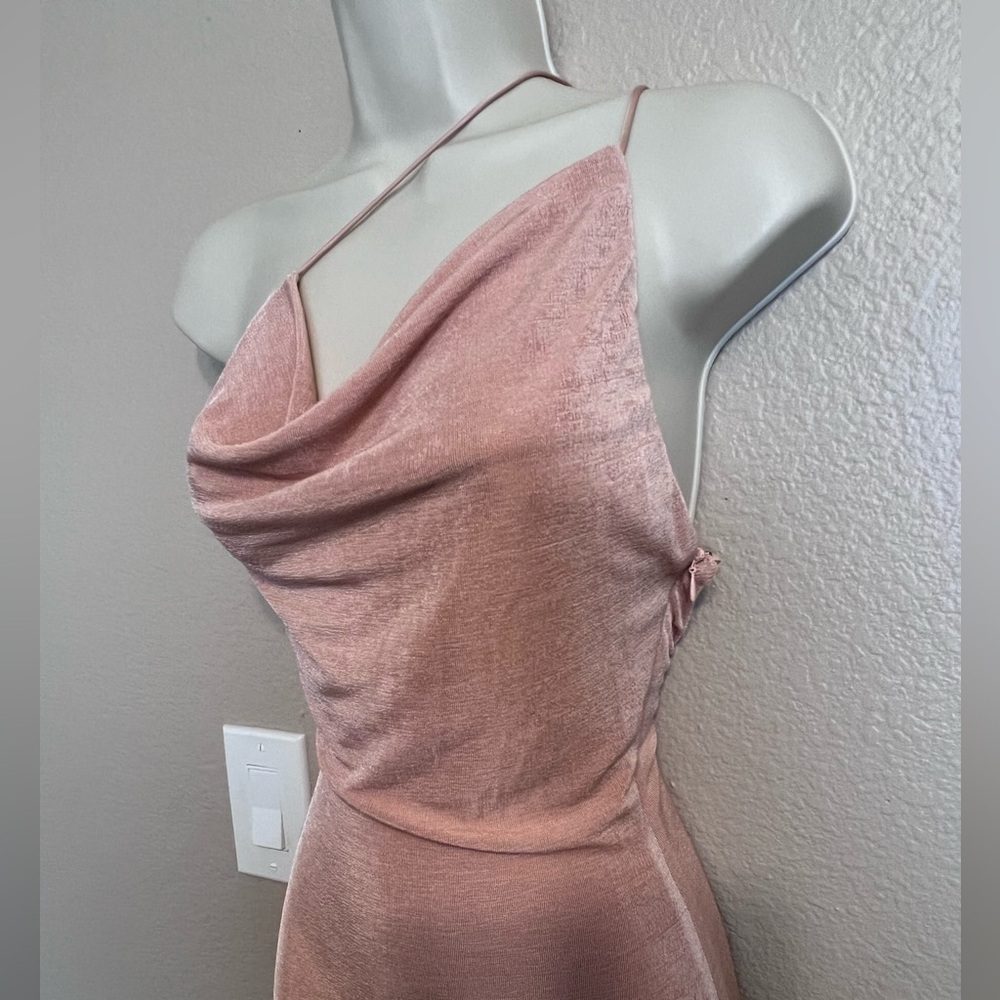 NWT Misha Celestine Gown Pink Champagne - Picture 3 of 13